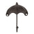 Fogas, akasztó Öntöttvas falifogas barna esernyő