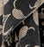 Takaró, pléd Vintage Pamut pléd fekete virág mintás rojtos 160x130 cm