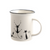Bögre, csésze Ugráló fekete cicás porcelán kávés bögre 310ml
