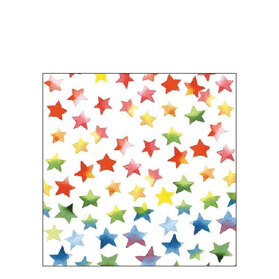 Szalvéta Colourful Stars mix papírszalvéta
