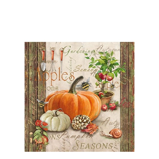 Szalvéta Autumn Gardening papírszalvéta