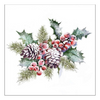 Szalvéta Karácsonyi papírszalvéta Holly And Berries