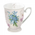 Bögre, csésze Tavaszi kék nefelejcs virágos porcelán talpas bögre Laura 250 ml