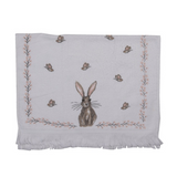 Konyhai kéztörlő Vintage húsvéti nyuszi mintás pamut konyhai kéztörlő Rustic Easter Bunny