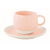 Bögre, csésze Porcelán csésze+alj 250ml Pastel & Trend Pink