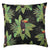 Díszpárna Textil párnahuzat trópusi leveles, tukán mintával, 43x43cm