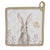 Edényalátét Vintage húsvéti nyuszi mintás pamut edényalátét Rustic Easter Bunny