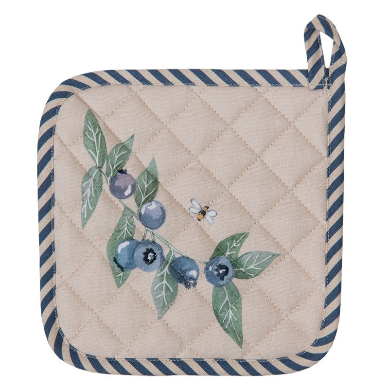 Edényalátét Áfonya mintás pamut edényalátét Blueberry fields