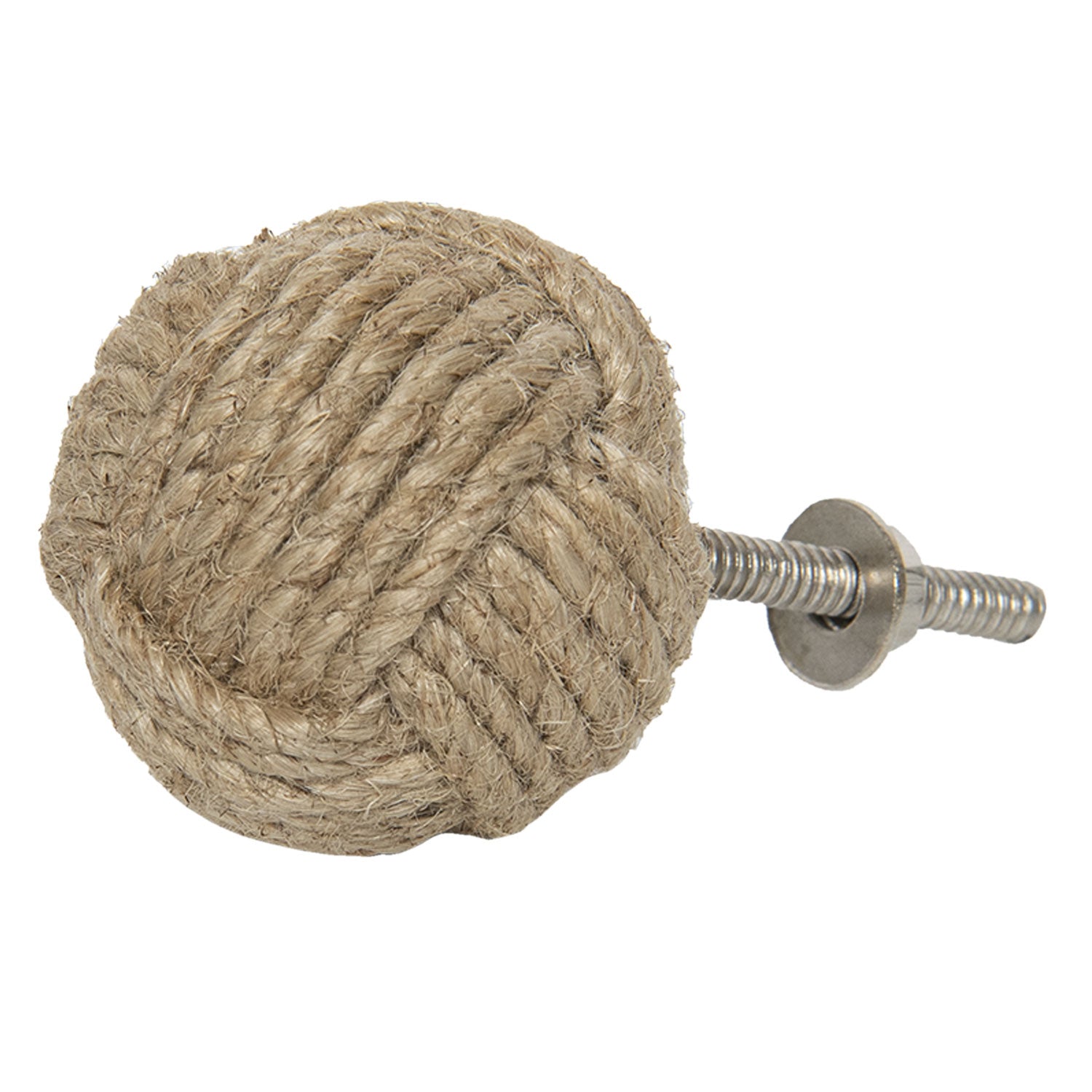 Fogantyú Ajtófogantyú gomb 4x4cm jutakötéllel bevont