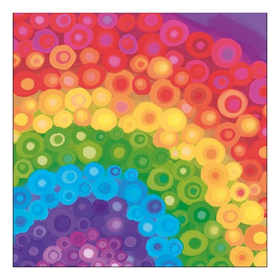 Szalvéta Aquarell Rainbow Red papírszalvéta 33x33 cm 20 db-os