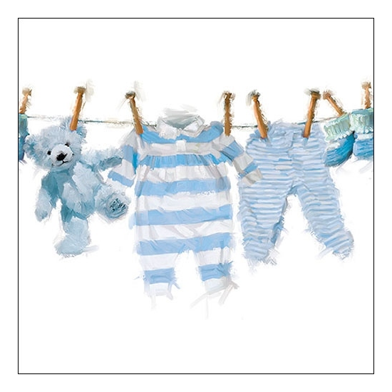 Szalvéta Baby Boy Clothes papírszalvéta 33x33 cm