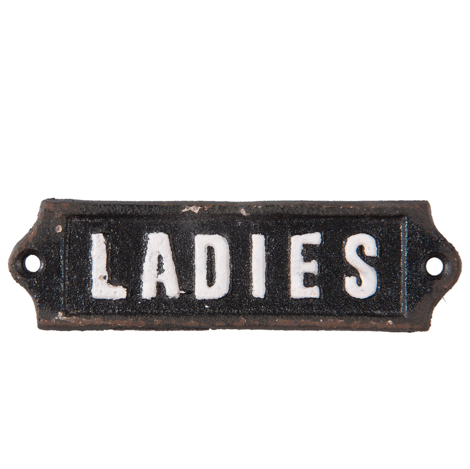 Ajtótábla Barna öntöttvas ajtótábla Ladies felirattal