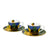 Bögre, csésze Porcelán eszpresszó kávés csésze aljjal 2 személyes dobozban Van Gogh Kávéház éjjel