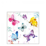 Szalvéta Butterfly Collection white papírszalvéta 25x25 cm 20 db-os