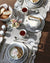 Tányér, étkészlet Porcelán desszertes tányér Casa Decor grey