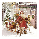 Szalvéta Christmas Visit papírszalvéta