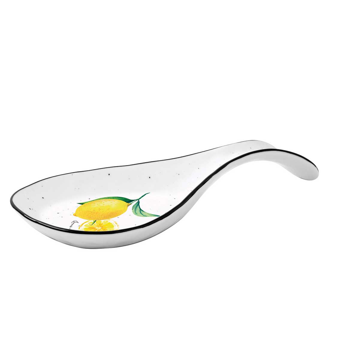 Fakanáltartó Citrom mintás Porcelán fakanáltartó Amalfi