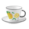 Bögre, csésze Citrom mintás porcelán teáscsésze aljjal díszdobozban - Amalfi