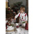 Asztali futó Karácsonyi pamut szarvasos, magyal mintás asztali futó, 50x160 cm Holly Christmas