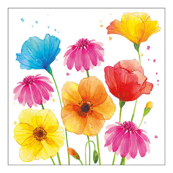Szalvéta Colorful summer papírszalvéta 33x33 cm 20 db-os