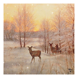 Szalvéta Deer At Sunset papírszalvéta