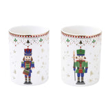 Karácsonyi dekoráció Diótörő karácsonyi mécsestartó pohár 2 db Nutcrackers