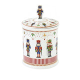 Cukortartó Diótörő karácsonyi porcelán keksztároló, 14x20 cm, díszdobozban - Nutcrackers