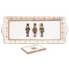 Tálca Diótörő karácsonyi porcelán kínáló tálca díszdobozban, 35x15 cm - Nutcrackers