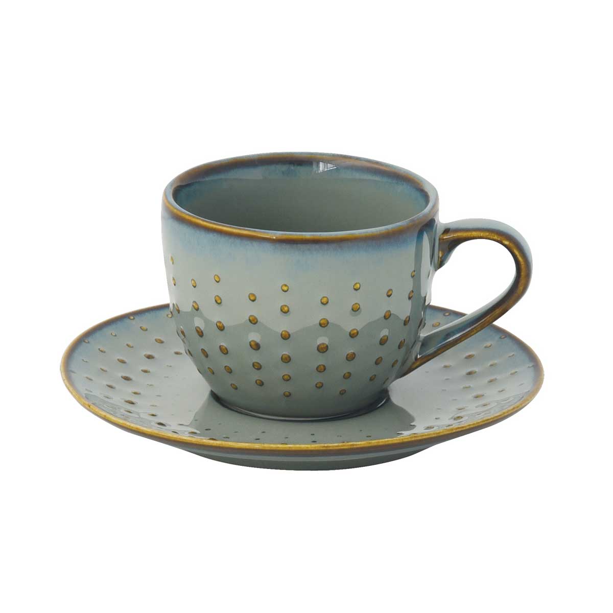Bögre, csésze Drops Celadon modern porcelán eszpresszó kávés csésze