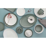 Tálka Drops Celadon porcelán ovális sültes tál