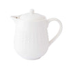 Teáskanna Drops fehér modern porcelán teáskanna 800ml