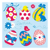 Szalvéta Easter Eggs Collection blue papírszalvéta