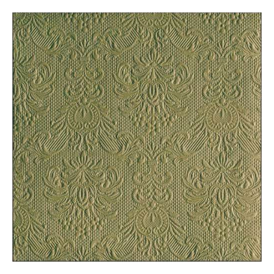 Szalvéta Elegance Green Leaf dombornyomott papírszalvéta 40x40cm