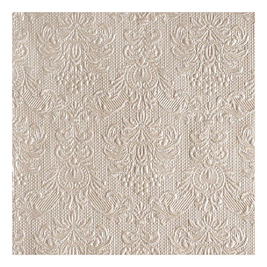 Szalvéta Elegance Pearl taupe dombornyomott papírszalvéta 40x40 cm