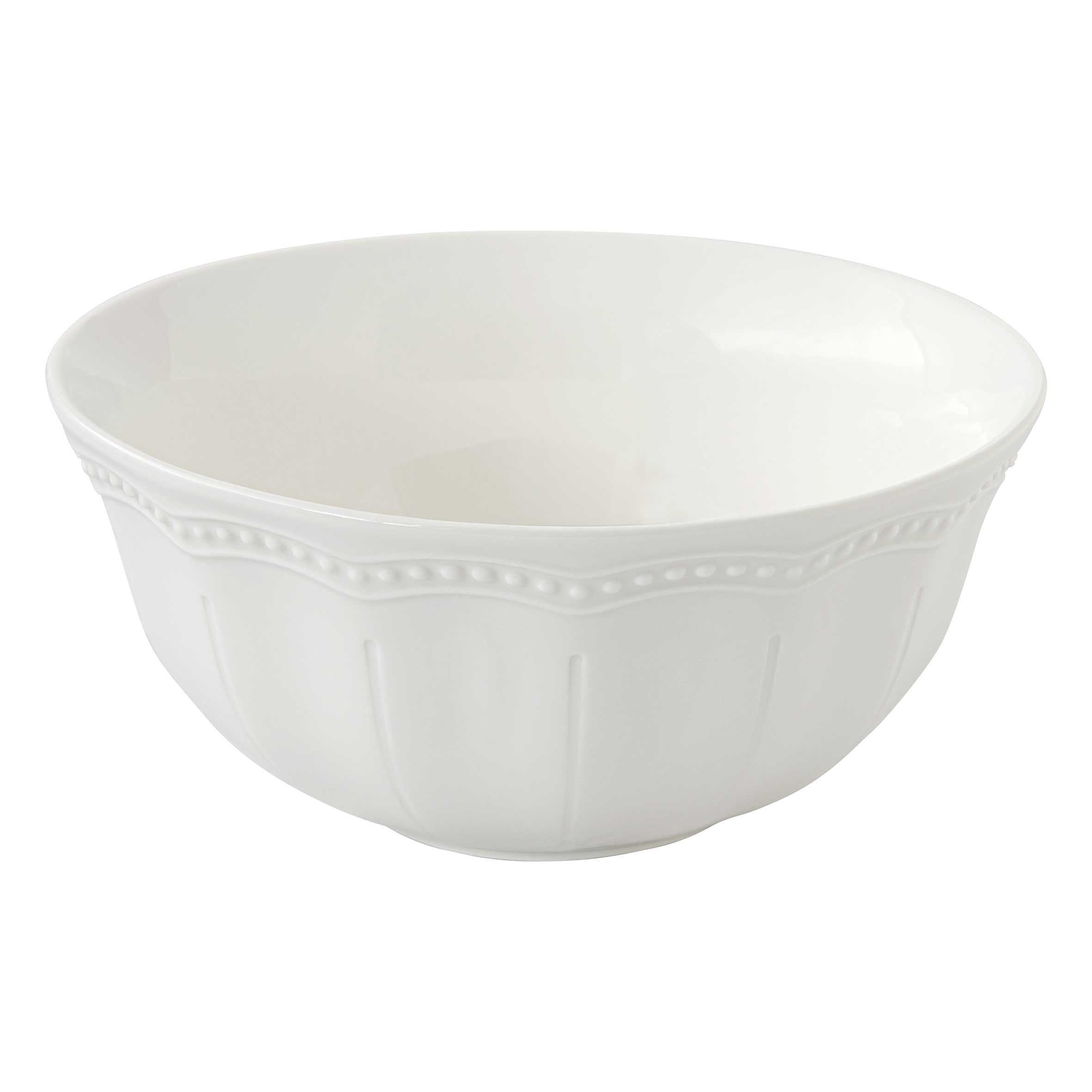 Tál Elite White fehér porcelán nagy kínáló tál 20 cm domború mintával