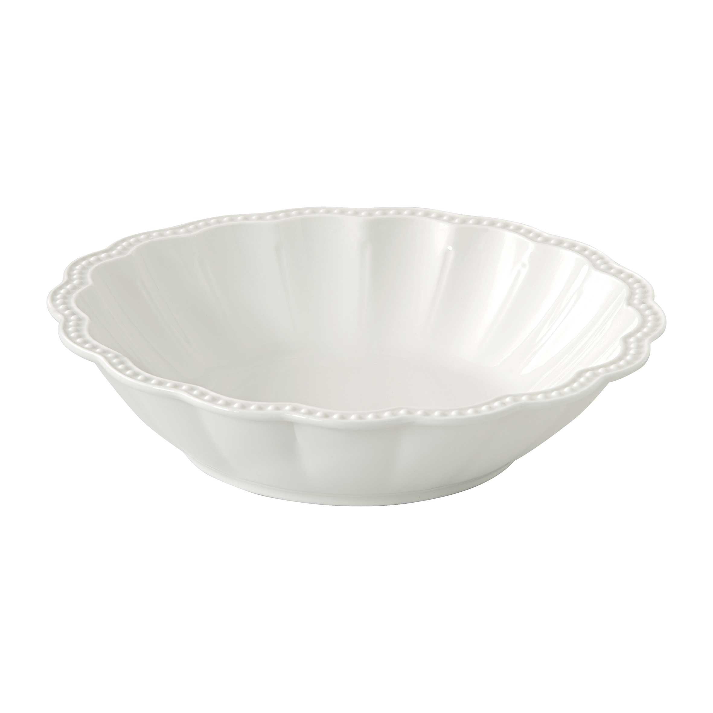 Tányér, étkészlet Elite White prémium fehér porcelán mélytányér