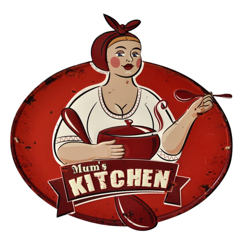 Falikép Fém retro konyhai falikép Mum's Kitchen