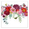 Szalvéta Flower Border White papírszalvéta 33x33 cm 20 db-os