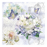 Szalvéta Flower Love papírszalvéta 33x33cm