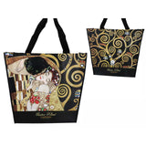 Bevásárlótáska Gustav Klimt válltáska kétoldalas A Csók és Életfa