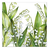 Szalvéta Gyöngyvirágos papírszalvéta Sweet Lily 33x33cm
