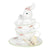 Húsvéti Dekoráció Fehér nyuszi teáscsészében húsvéti dekoráció figura