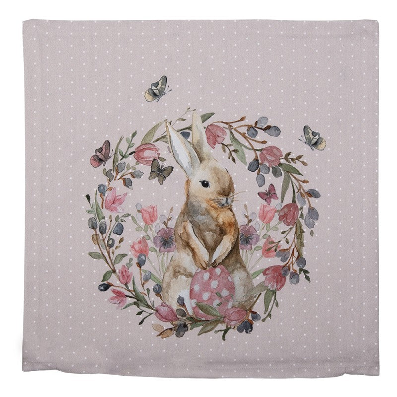 Húsvéti Dekoráció Húsvéti nyuszis pamut Párnahuzat Happy Bunny