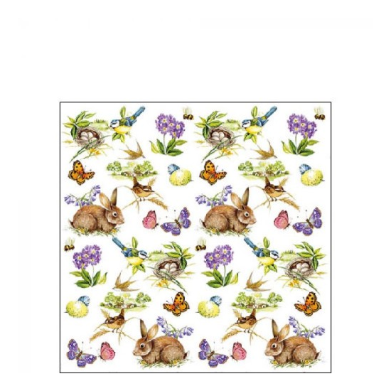 Szalvéta Húsvéti nyuszis papírszalvéta - Easter Feeling 25x25