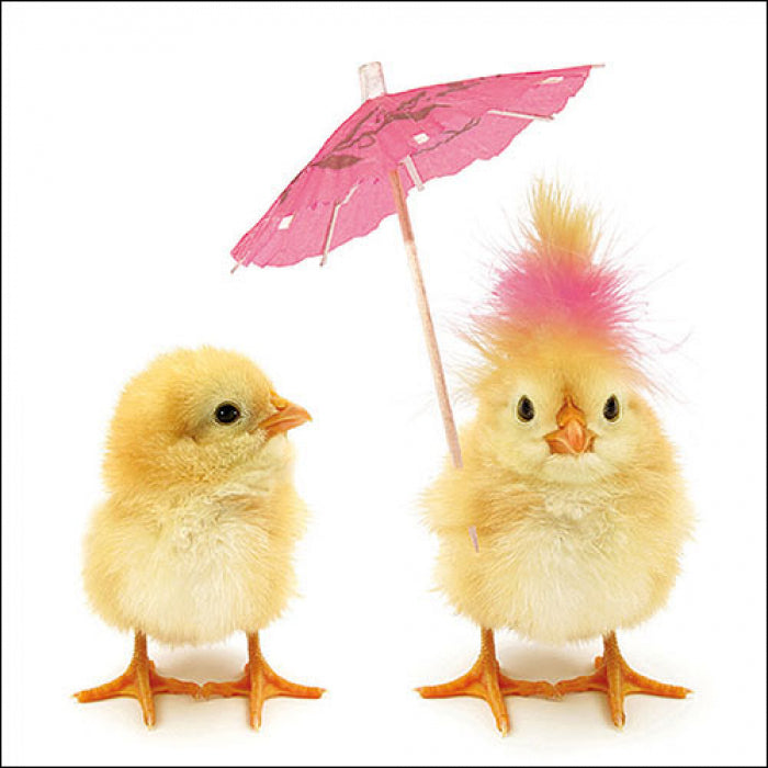 Szalvéta Húsvéti papírszalvéta 33x33 cm Easter Chicks csibékkel
