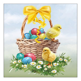Szalvéta Húsvéti papírszalvéta Easter basket 33x33 cm