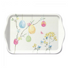 Tálca Húsvéti pöttyös színes tojásos műanyag kis tálca Hanging Eggs 13x21cm