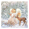 Szalvéta Karácsonyi angyalos papírszalvéta Winter Angel
