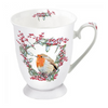 Bögre, csésze Karácsonyi bögre talpas Robin in Wreath 250ml