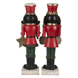 Karácsonyi dekoráció Karácsonyi Diótörő figura szett Merry Christmas táblával 35 cm